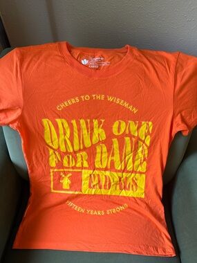 Dutch Bros Orange Short Sleeve Tee with Yellow Graphic